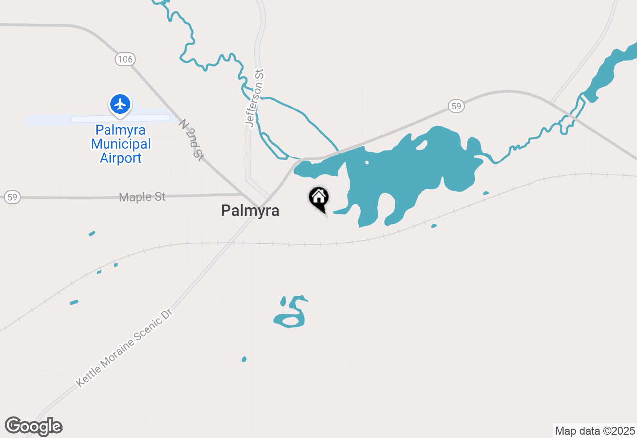Map of 103 Ridge Rd, Palmyra, WI 53156
