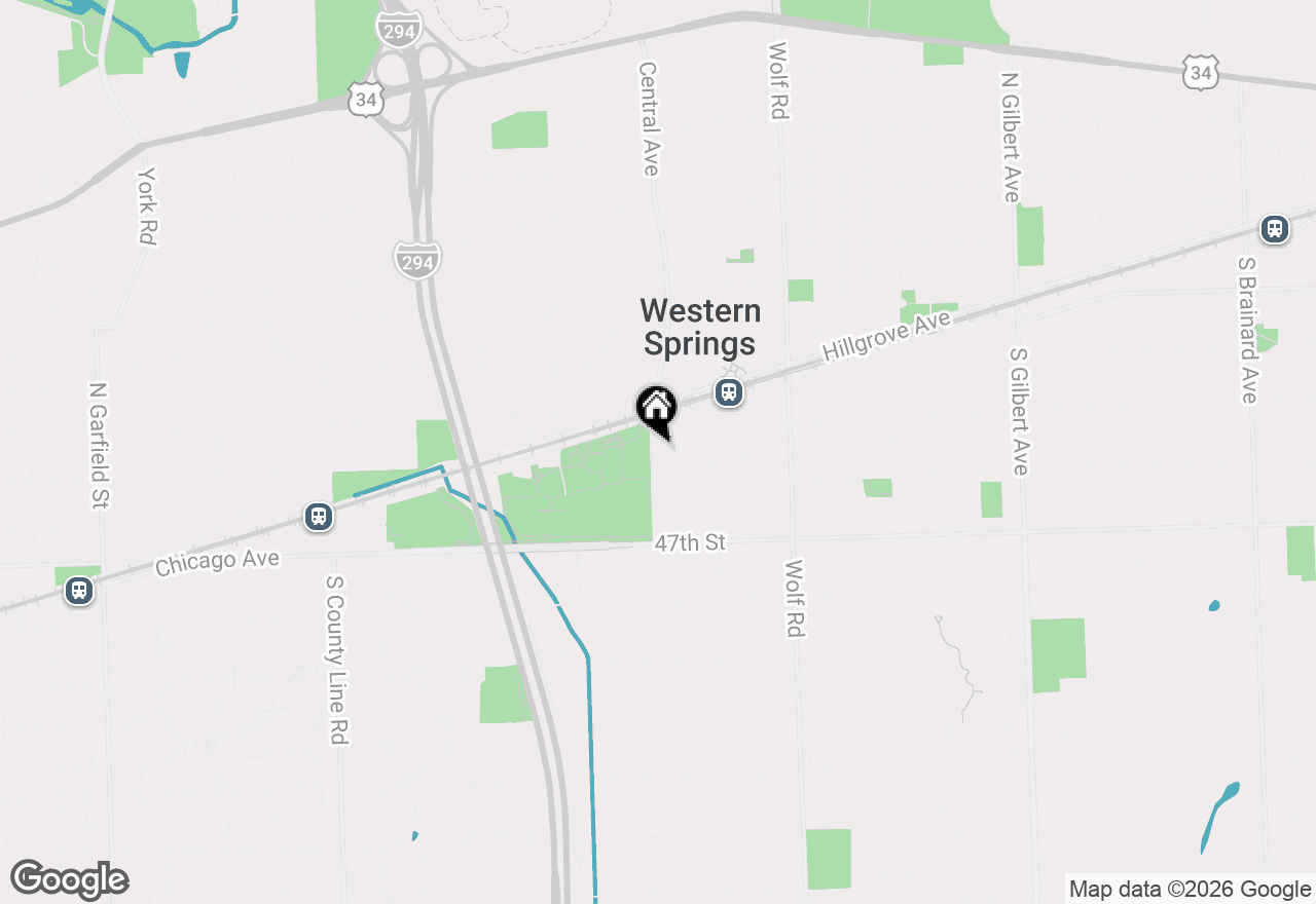 Map of 4537 Central Avenue, Western Springs, IL 60558