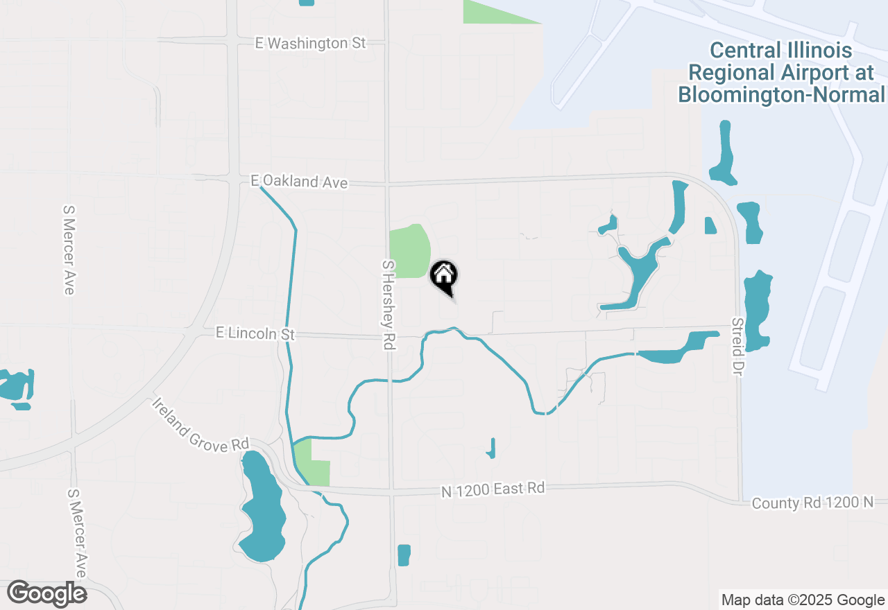Map of 43 Kenfield Circle, Bloomington, IL 61704