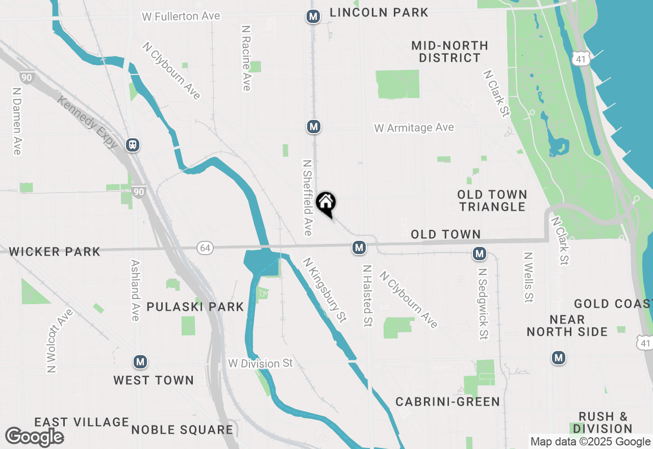 Map of 1720 N Clybourn Avenue, Chicago, IL 60614