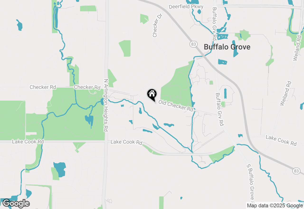 Map of 856 Old Checker Road, Buffalo Grove, IL 60089