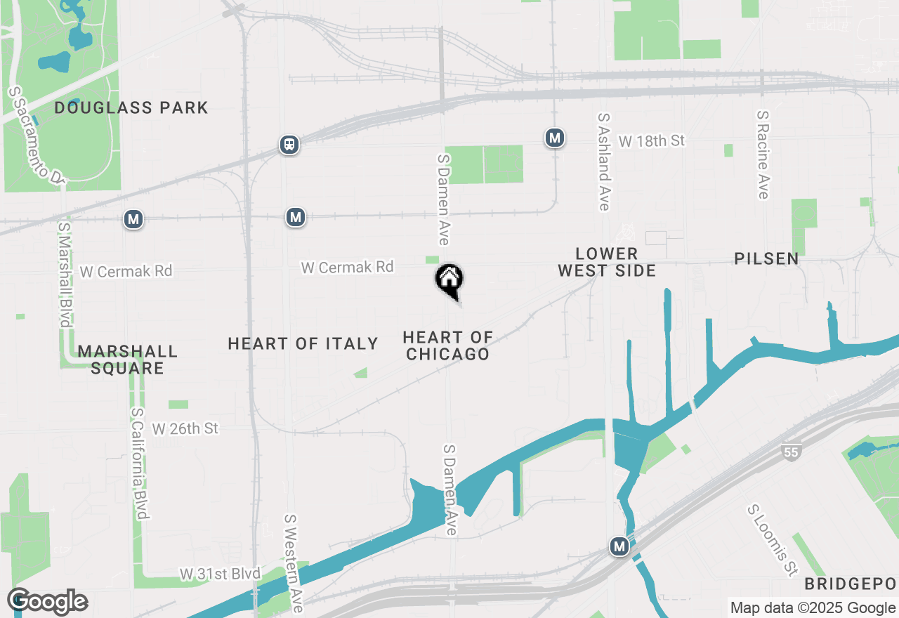 Map of 1957 W 23rd Street #3R, Chicago, IL 60608