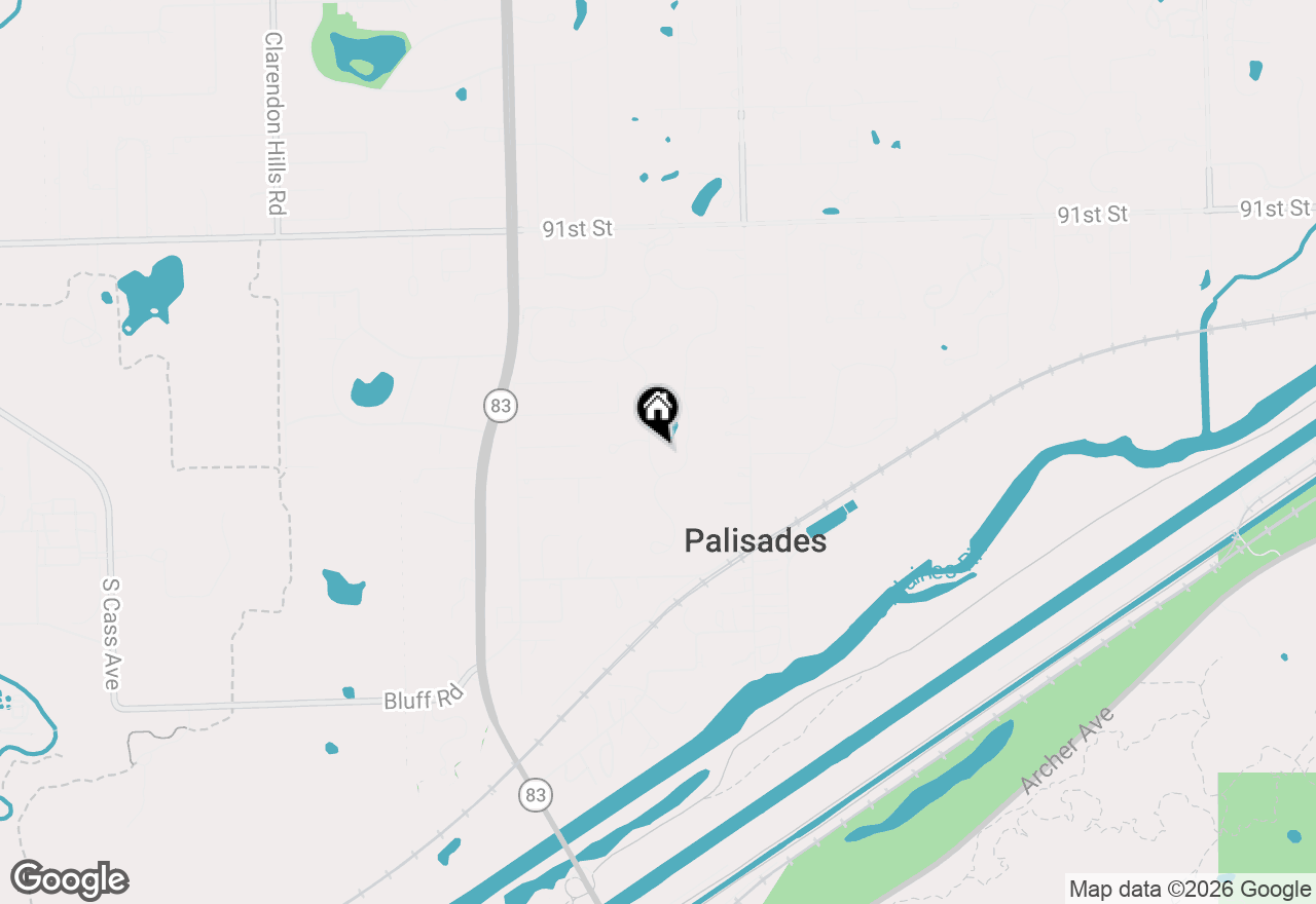 Map of 9487 Falling Waters Drive, Burr Ridge, IL 60527