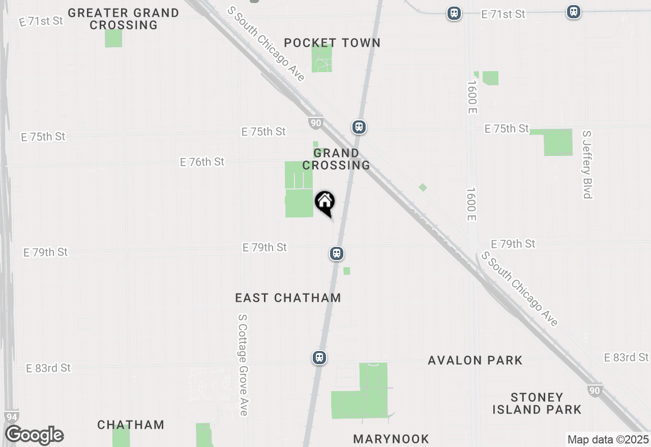 Map of 7808 S Greenwood Avenue, Chicago, IL 60619