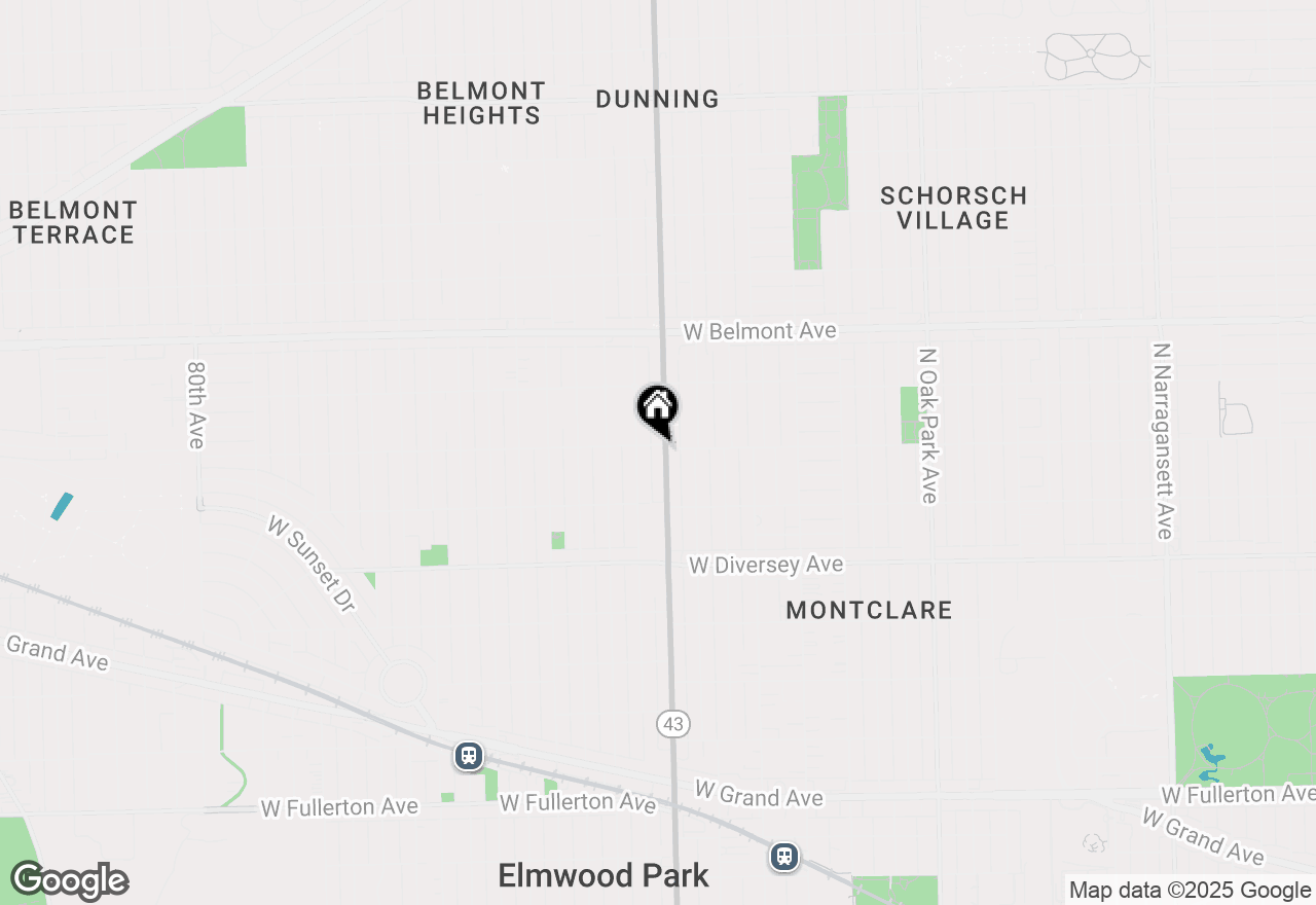 Map of 7201 W Wellington Street #D-1, Elmwood Park, IL 60707