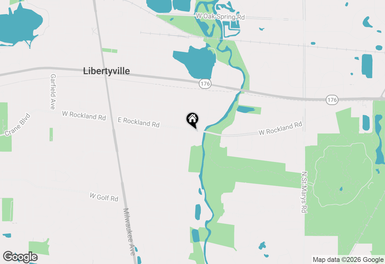 Map of 833 E Rockland Road, Libertyville, IL 60048