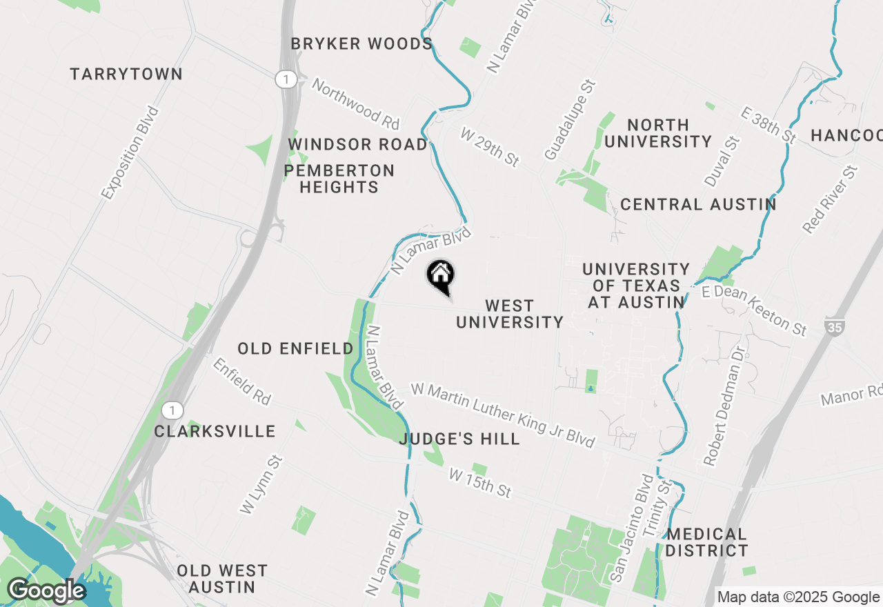 Map of 2401 Leon St #305, Austin, TX 78705