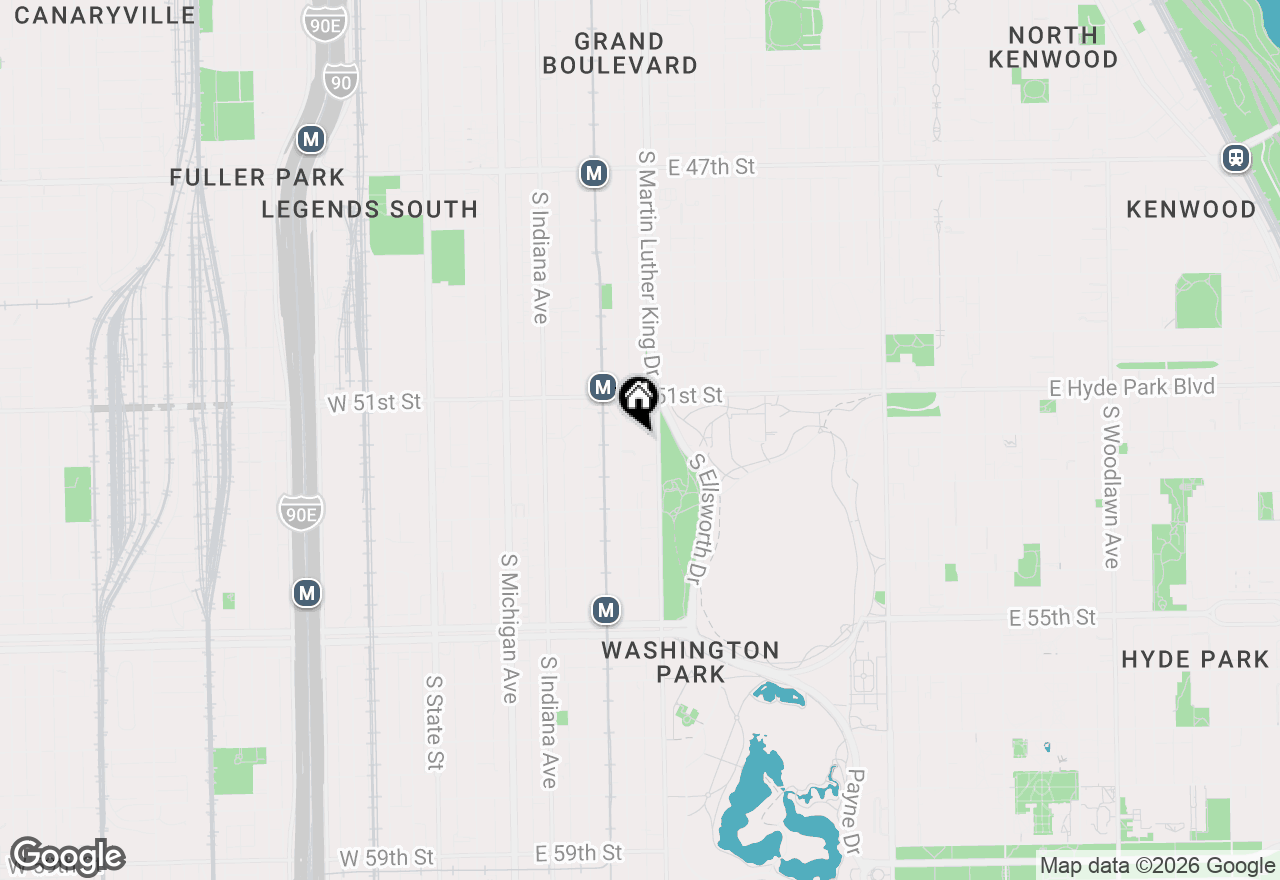 Map of 5148 S King Drive #C1, Chicago, IL 60615