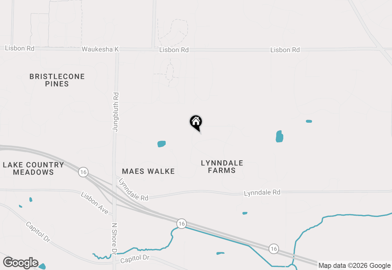 Map of N51W27909 N Willow Creek Dr, Pewaukee, WI 53072