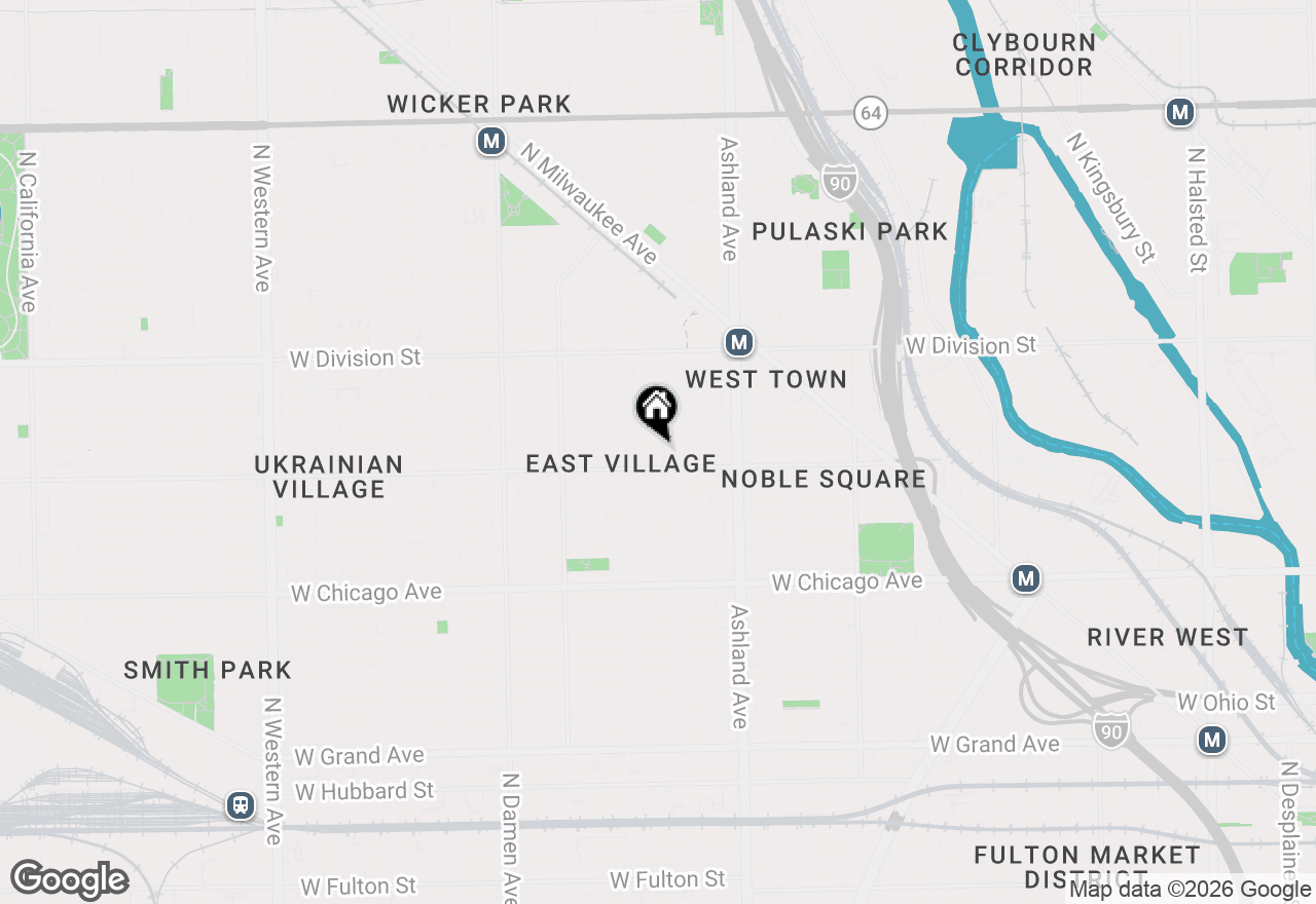 Map of 1015 N Hermitage Avenue #B, Chicago, IL 60622