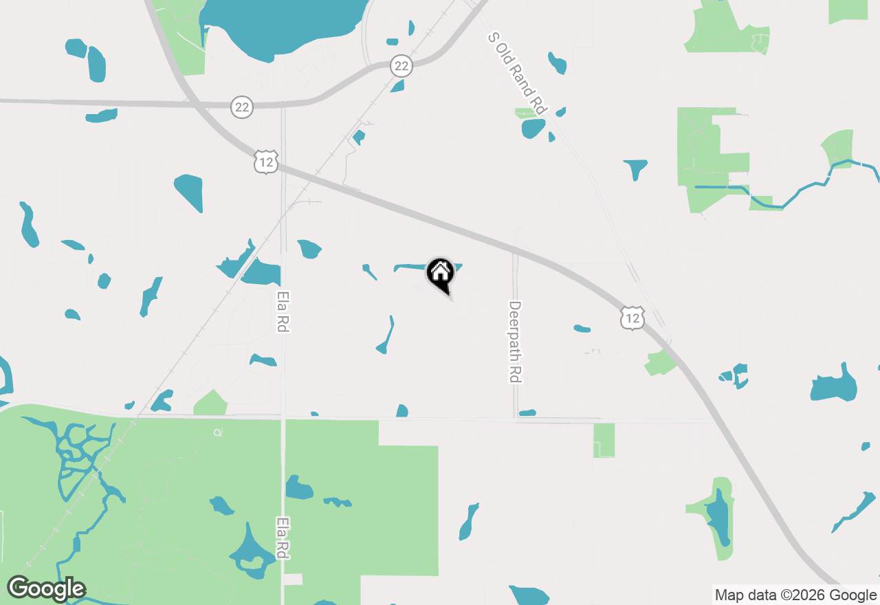 Map of 163 Denberry Court, Lake Zurich, IL 60047