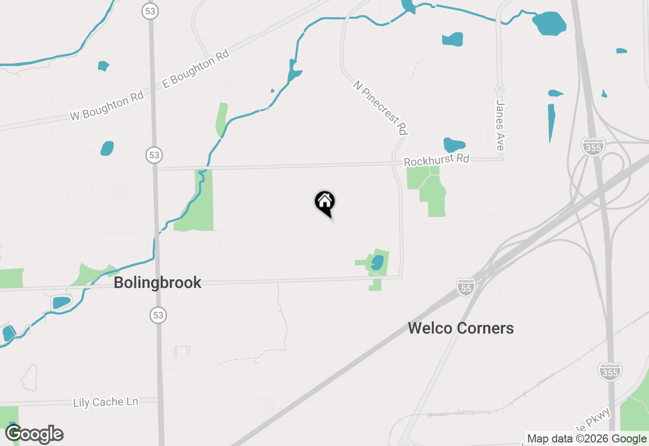 Map of 172 N Ashbury Avenue, Bolingbrook, IL 60440