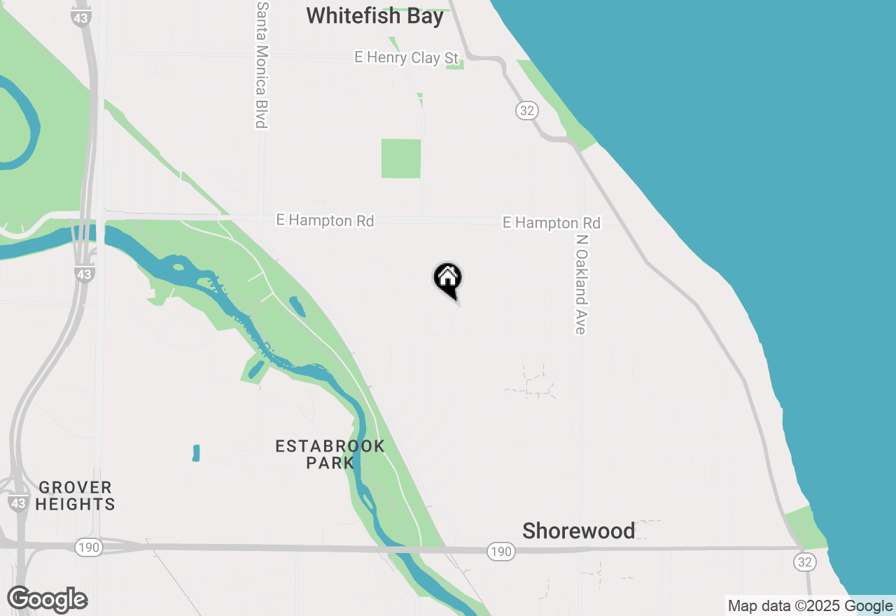 Map of 1200 E Glendale Ave #1204, Shorewood, WI 53211