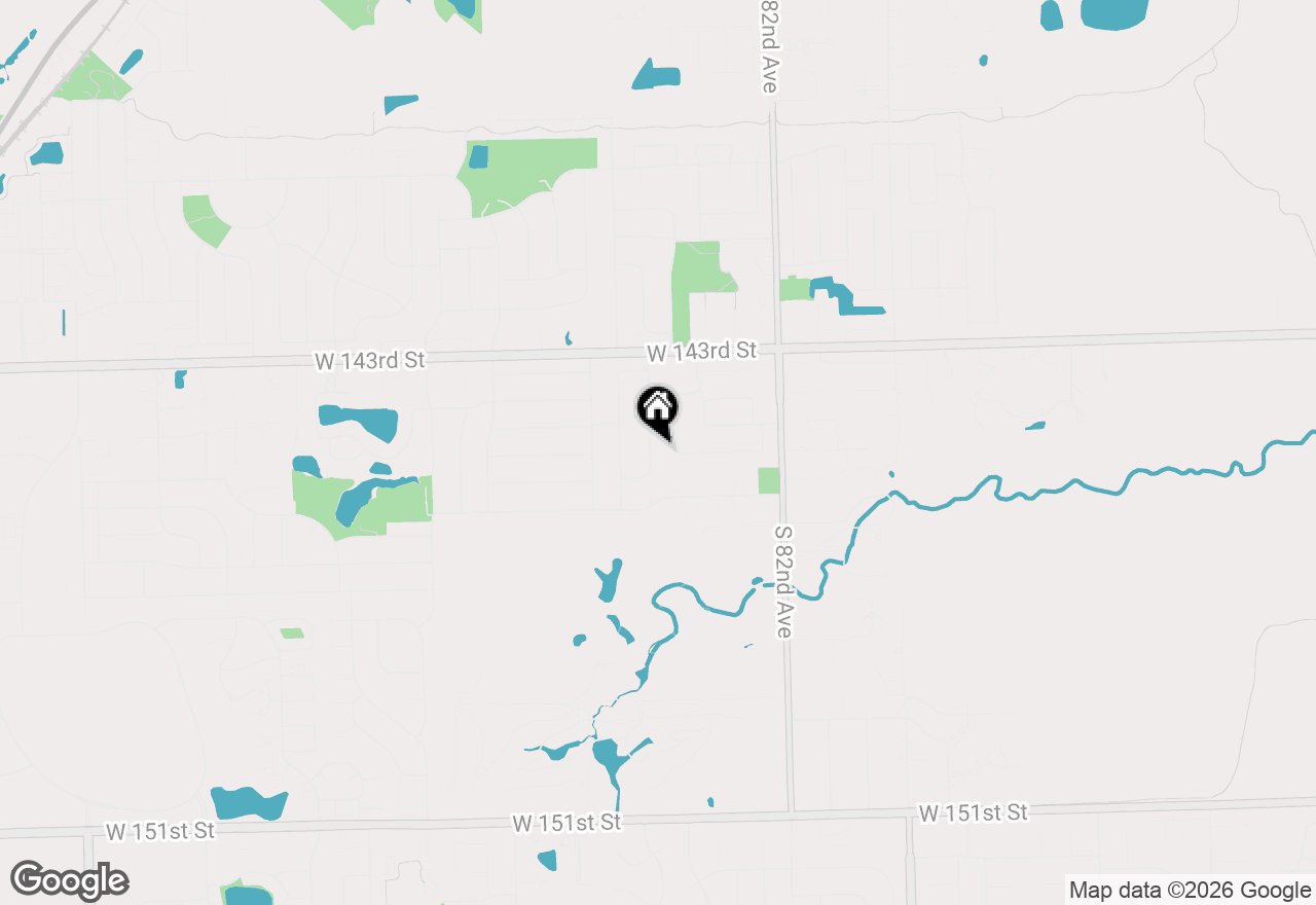 Map of 14429 Wooded Path Lane, Orland Park, IL 60462