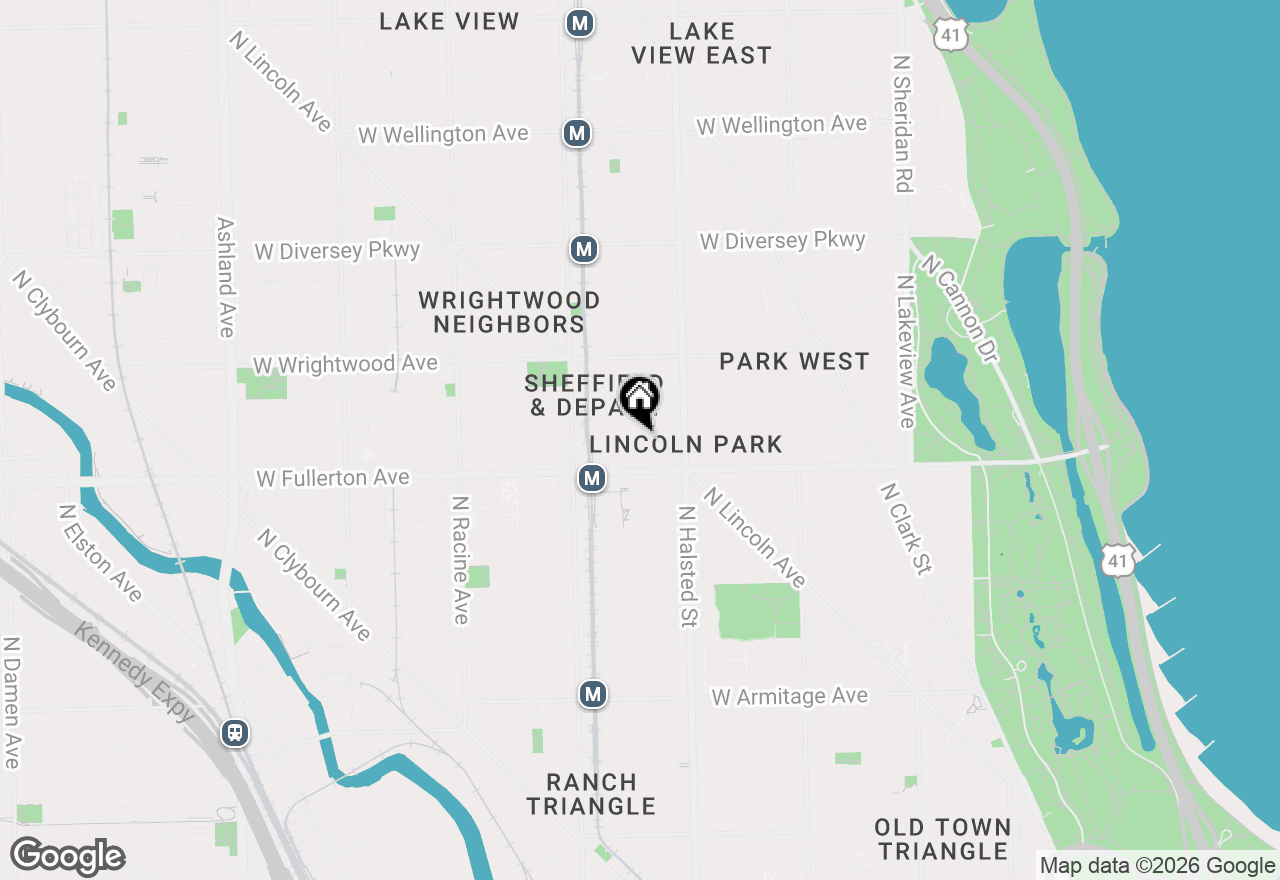 Map of 909 W Montana Street #407, Chicago, IL 60614
