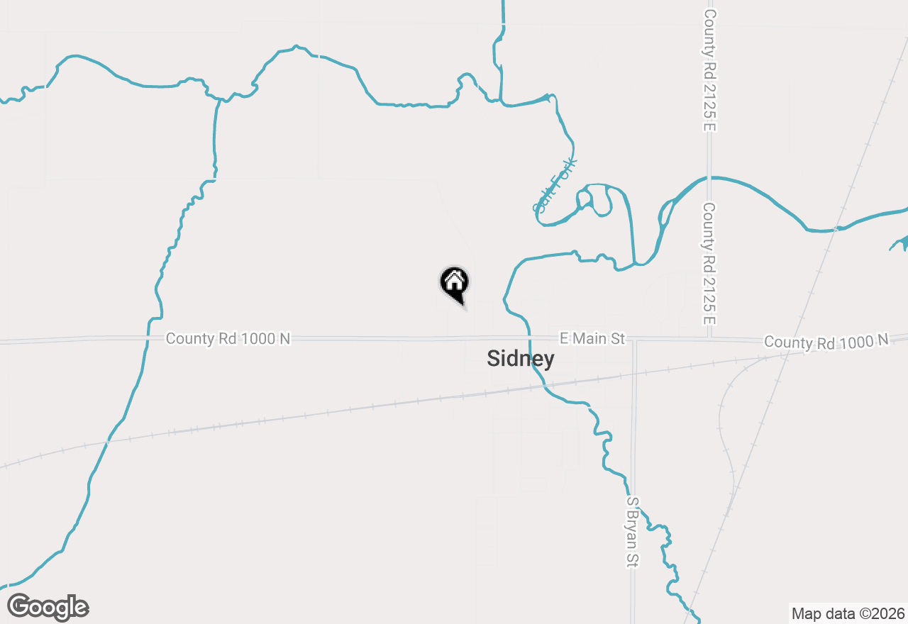 Map of 1 James Court, Sidney, IL 61877