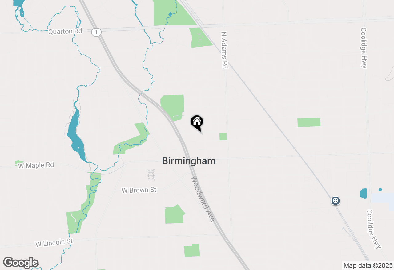 Map of 632 Oakland Avenue, Birmingham, MI 48009