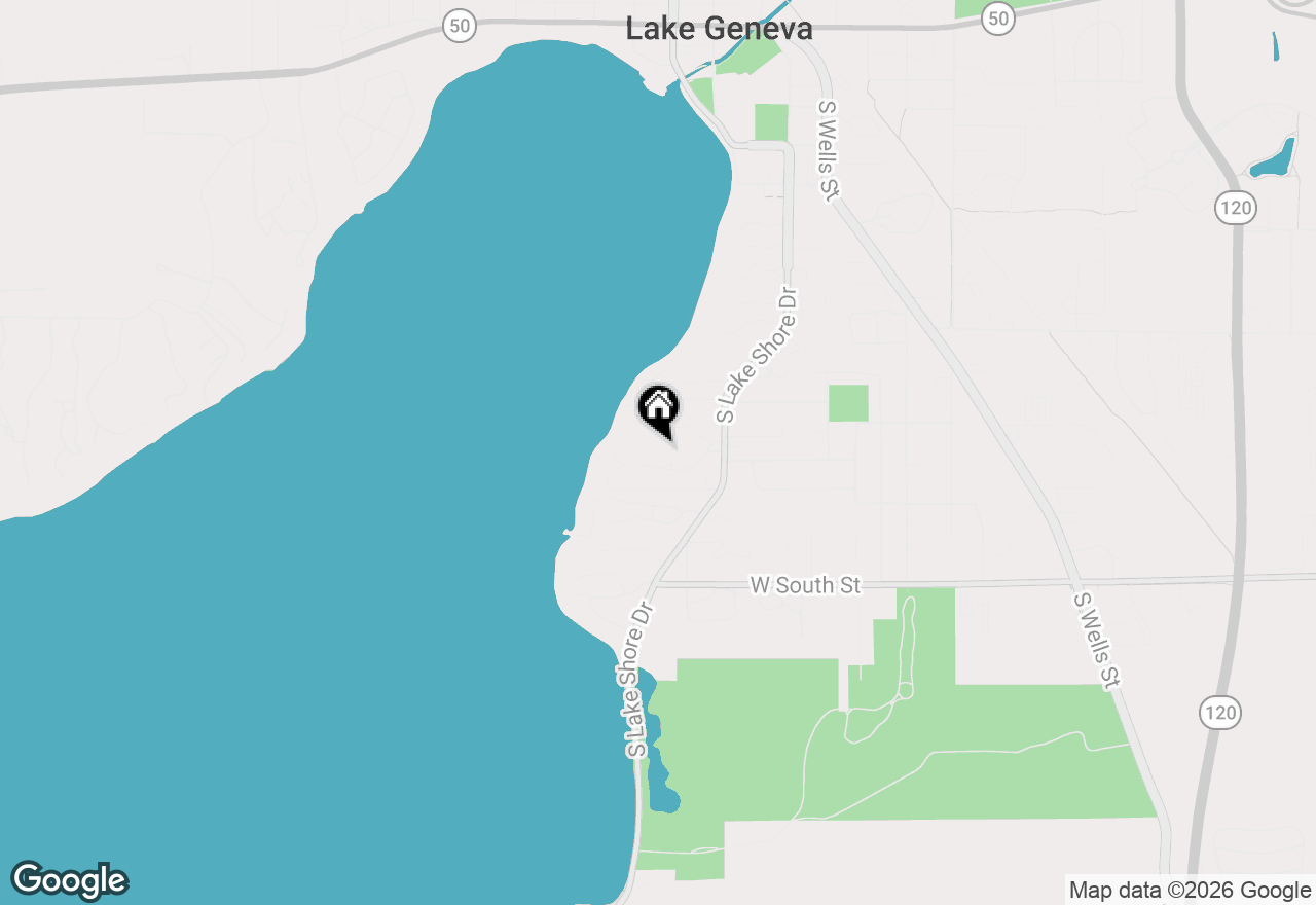 Map of 1070 S Lake Shore Dr #8-1-A, Lake Geneva, WI 53147