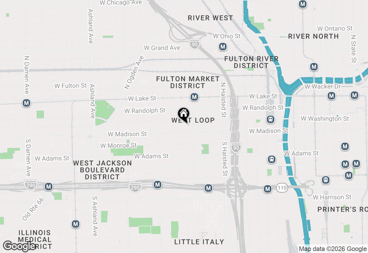 Map of 20 N Carpenter Street #4N, Chicago, IL 60607