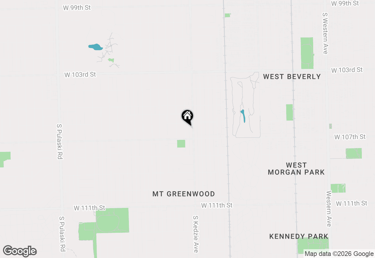 Map of 10619 S Sawyer Avenue, Chicago, IL 60655