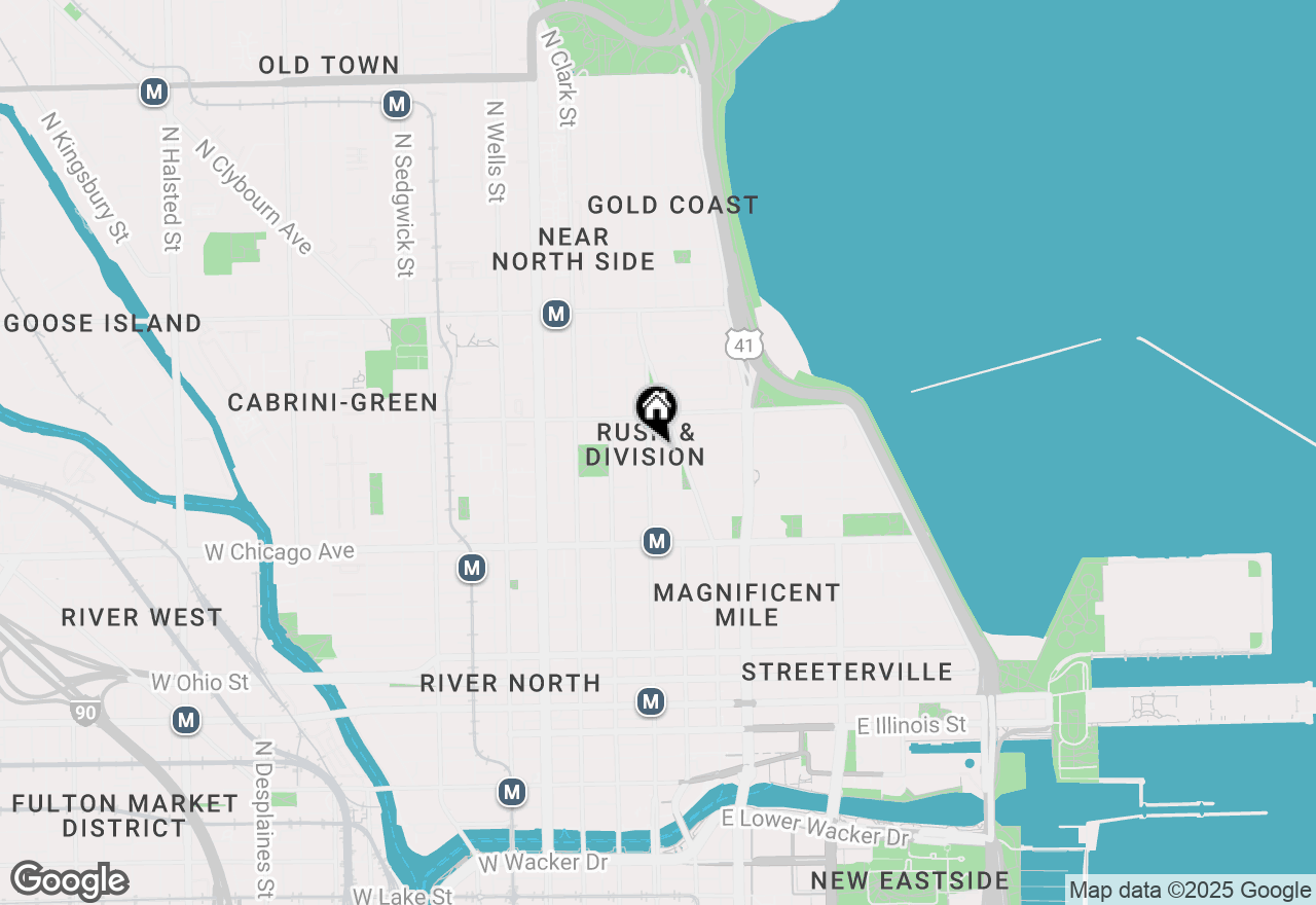 Map of 10 E Delaware Place #34A, Chicago, IL 60610