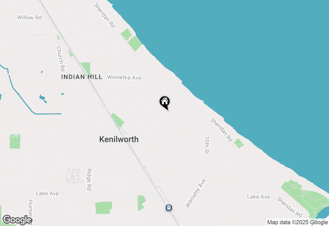 Map of 220 Woodstock Road, Kenilworth, IL 60043