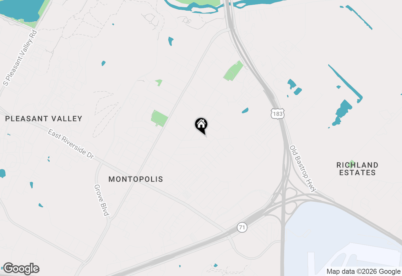 Map of 1111 Vasquez St, Austin, TX 78741