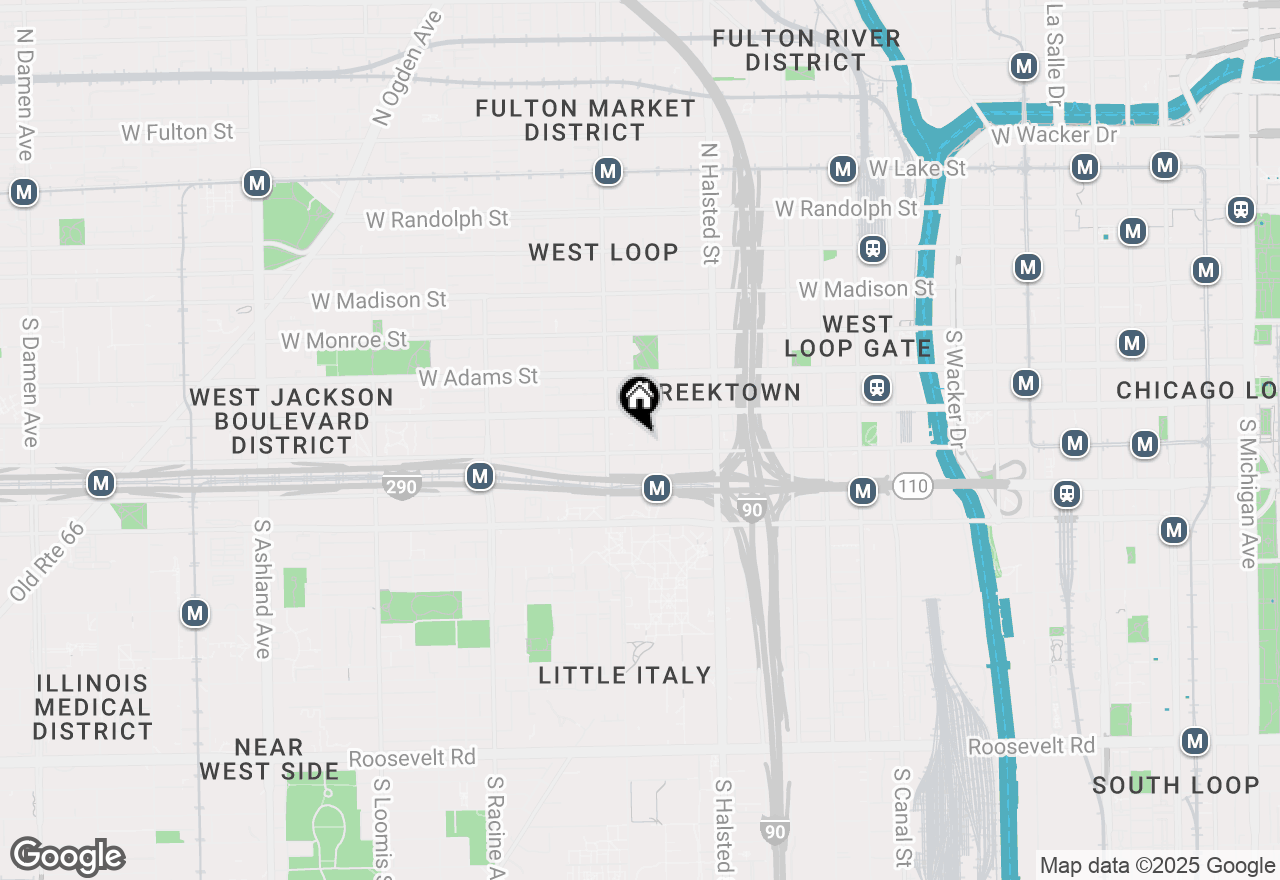 Map of 321 S Sangamon Street #907, Chicago, IL 60607