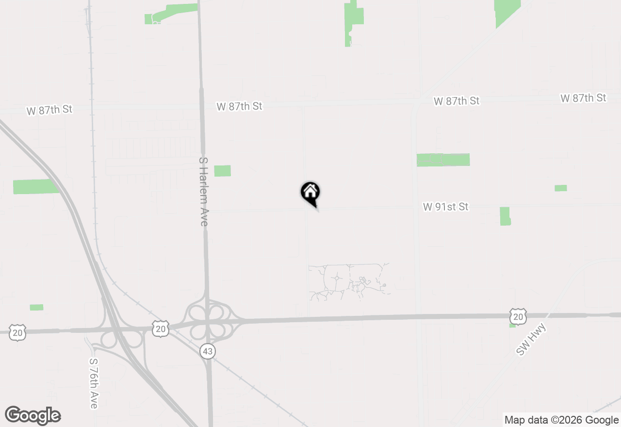 Map of 6759 W 91st Street, Oak Lawn, IL 60453