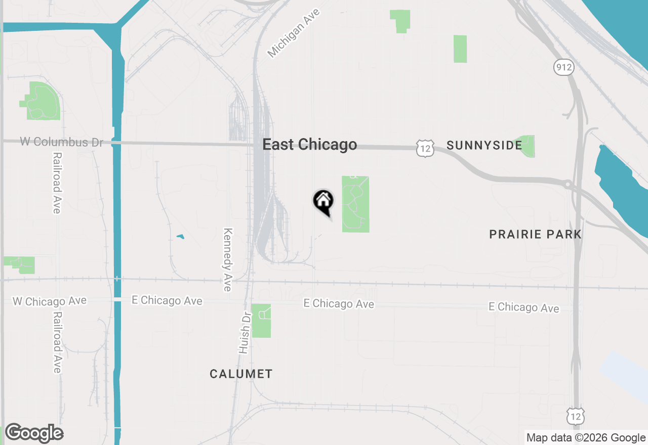 Map of 4324 Ivy Street, East Chicago, IN 46312