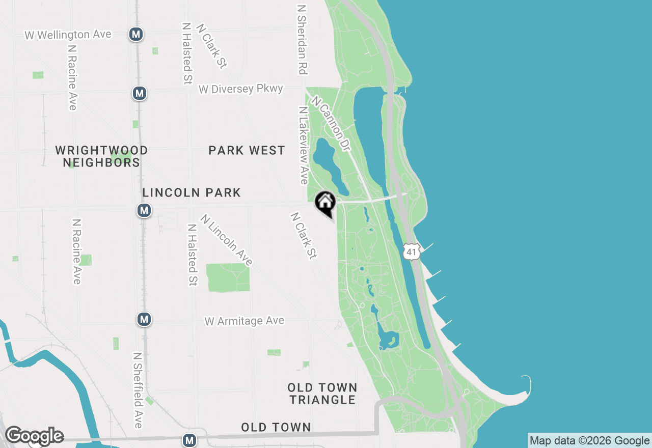 Map of 2319 N Commonwealth Avenue #2W, Chicago, IL 60614
