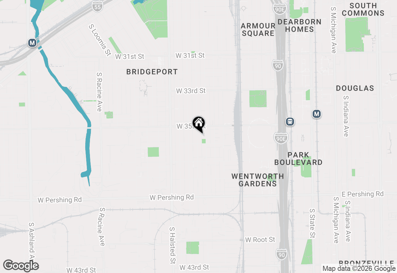 Map of 3535 S Lowe Avenue #1, Chicago, IL 60609