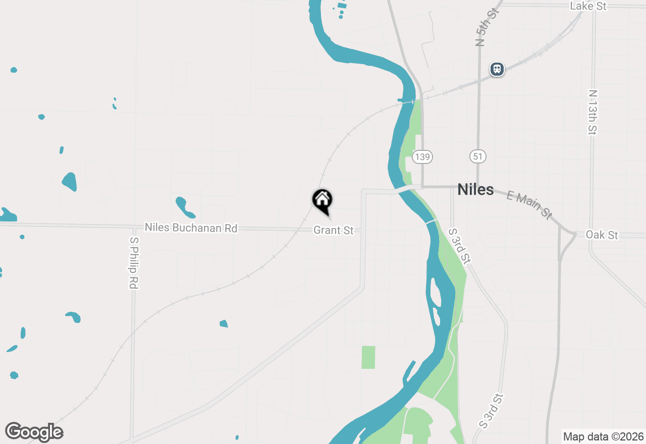 Map of 11 N Barrett Street, Niles, MI 49120