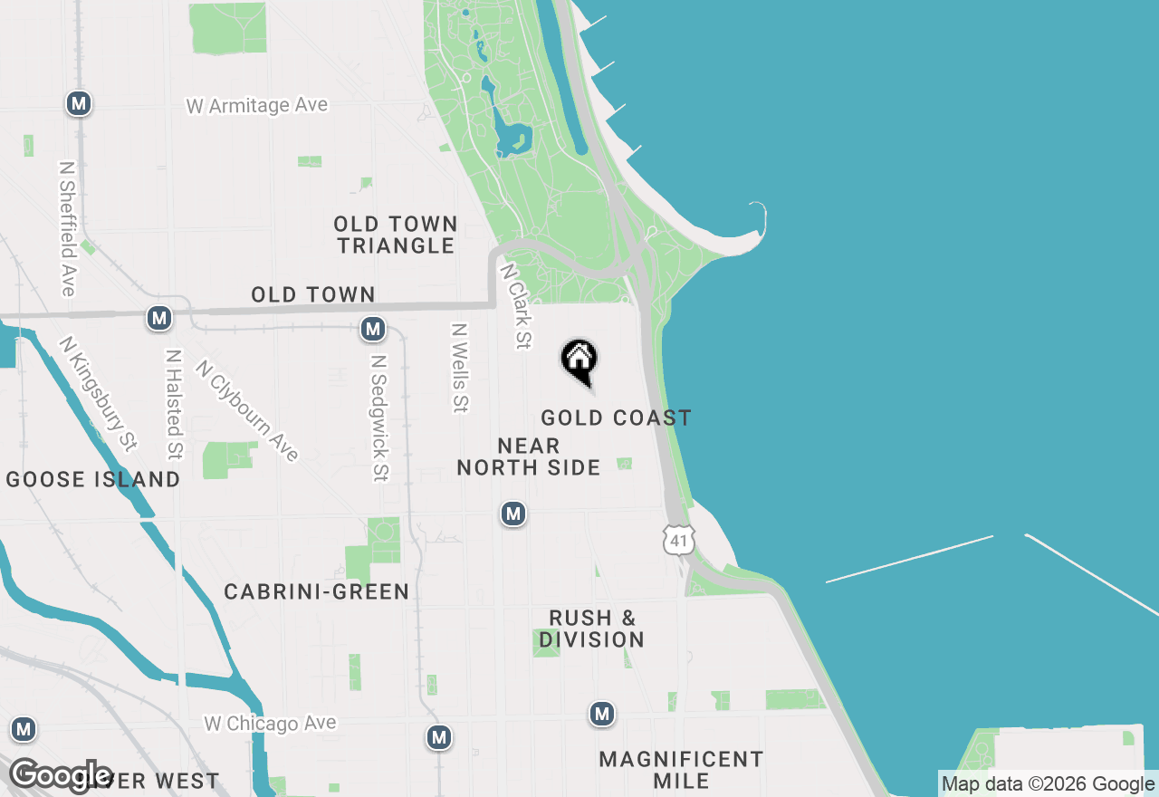 Map of (Address confidential), Chicago, Illinois 60610