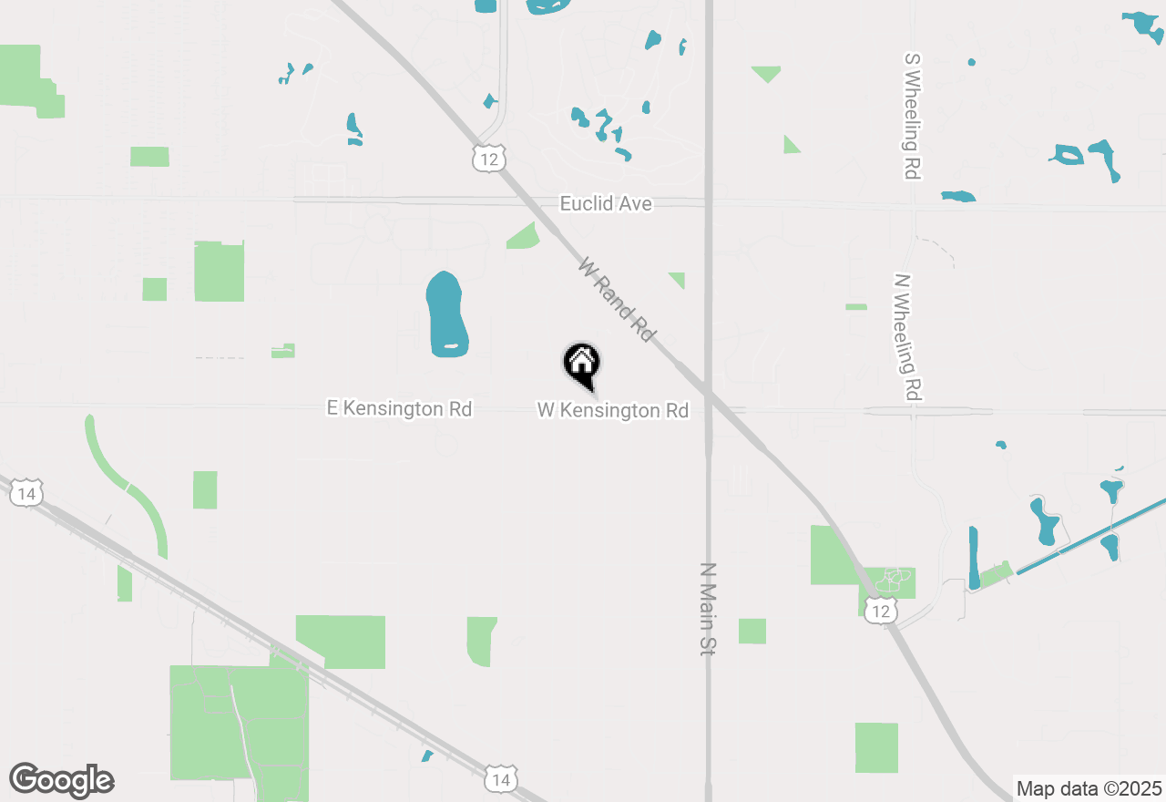 Map of 412 W Kensington Road, Mount Prospect, IL 60056