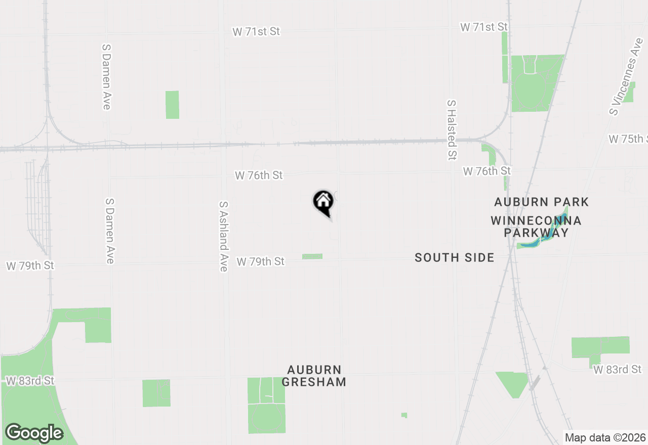 Map of 7743 S Throop Street, Chicago, IL 60620