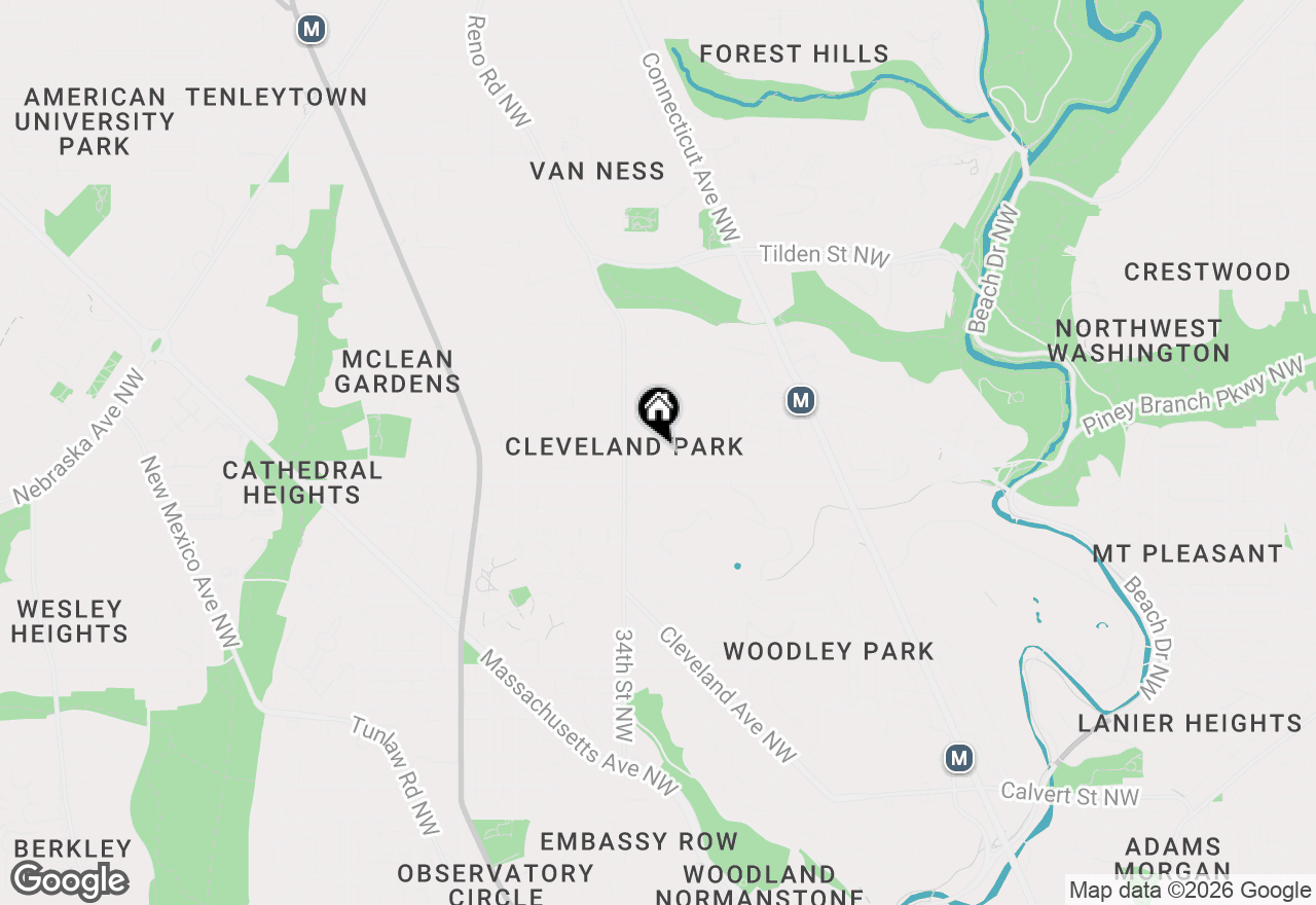 Map of 3300 Newark Street Nw, Washington, DC 20008