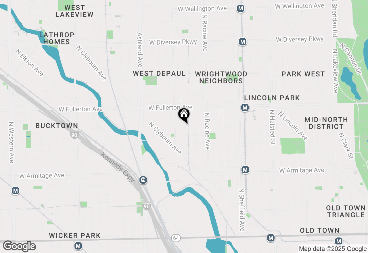 Map of 2251 N Wayne Avenue #A3, Chicago, IL 60614