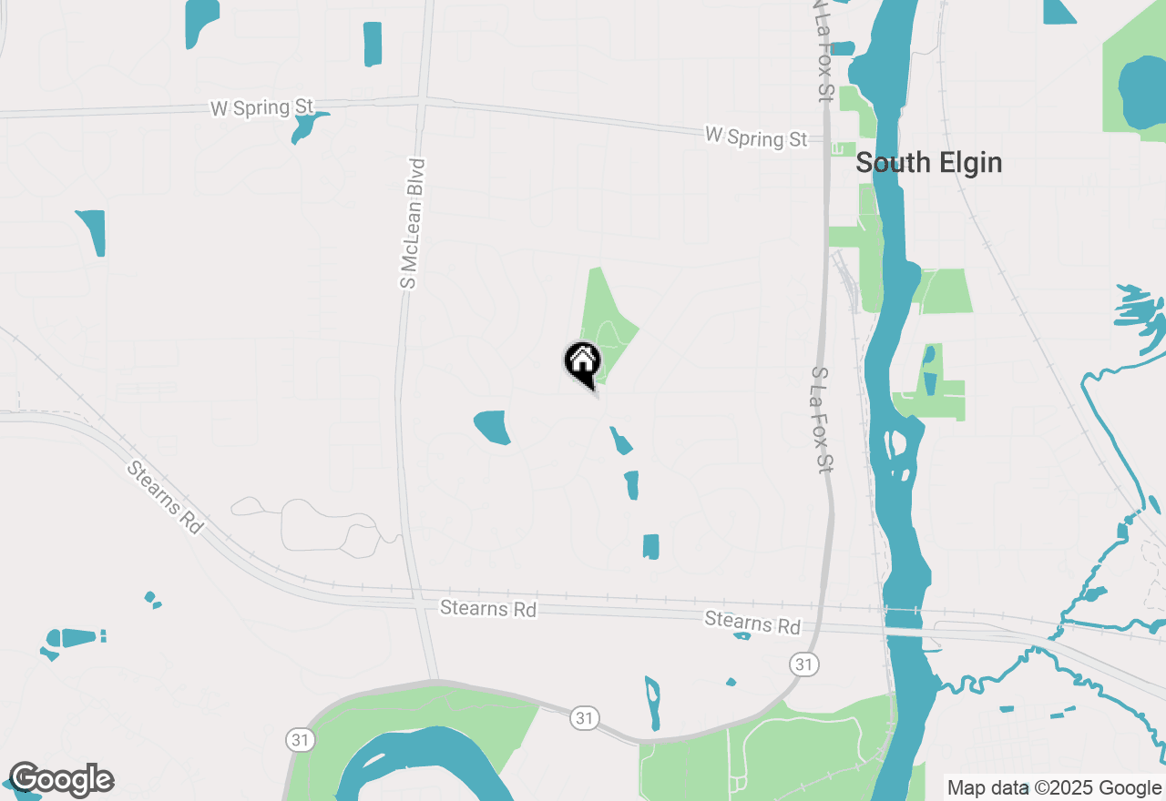 Map of 855 Franklin Drive, South Elgin, IL 60177