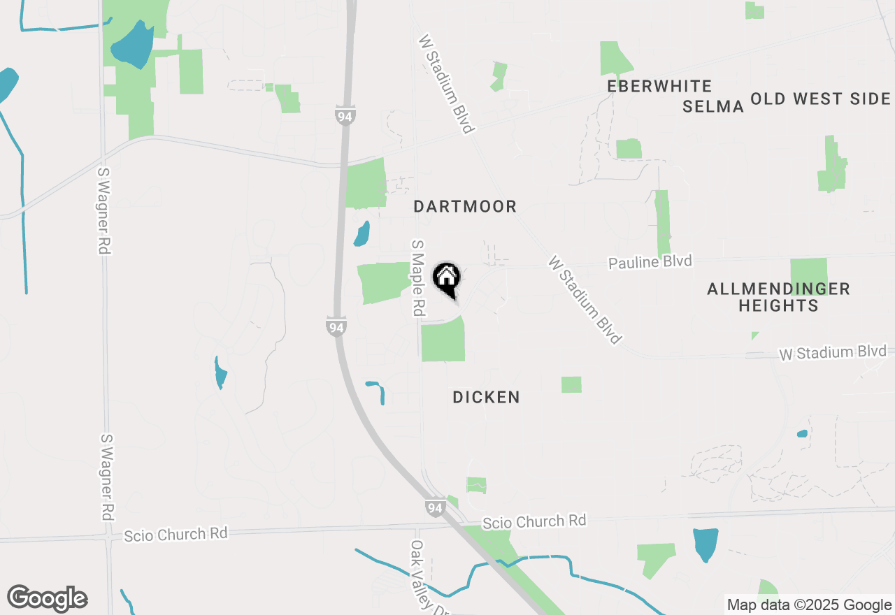 Map of 2124 Pauline Boulevard #307, Ann Arbor, MI 48103