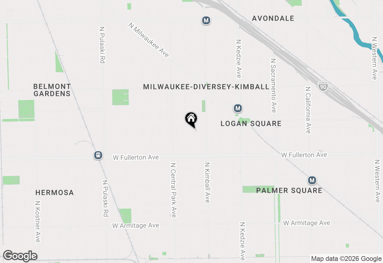 Map of 2525 N Saint Louis Avenue #1, Chicago, IL 60647