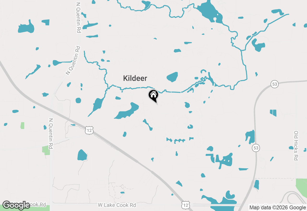 Map of 21075 W Oak Knoll Court, Kildeer, IL 60047