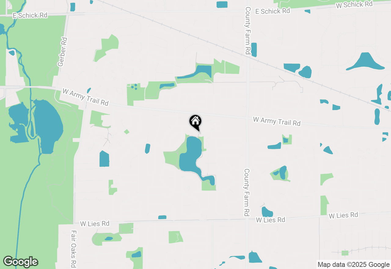 Map of 1074 Ridgefield Circle, Carol Stream, IL 60188