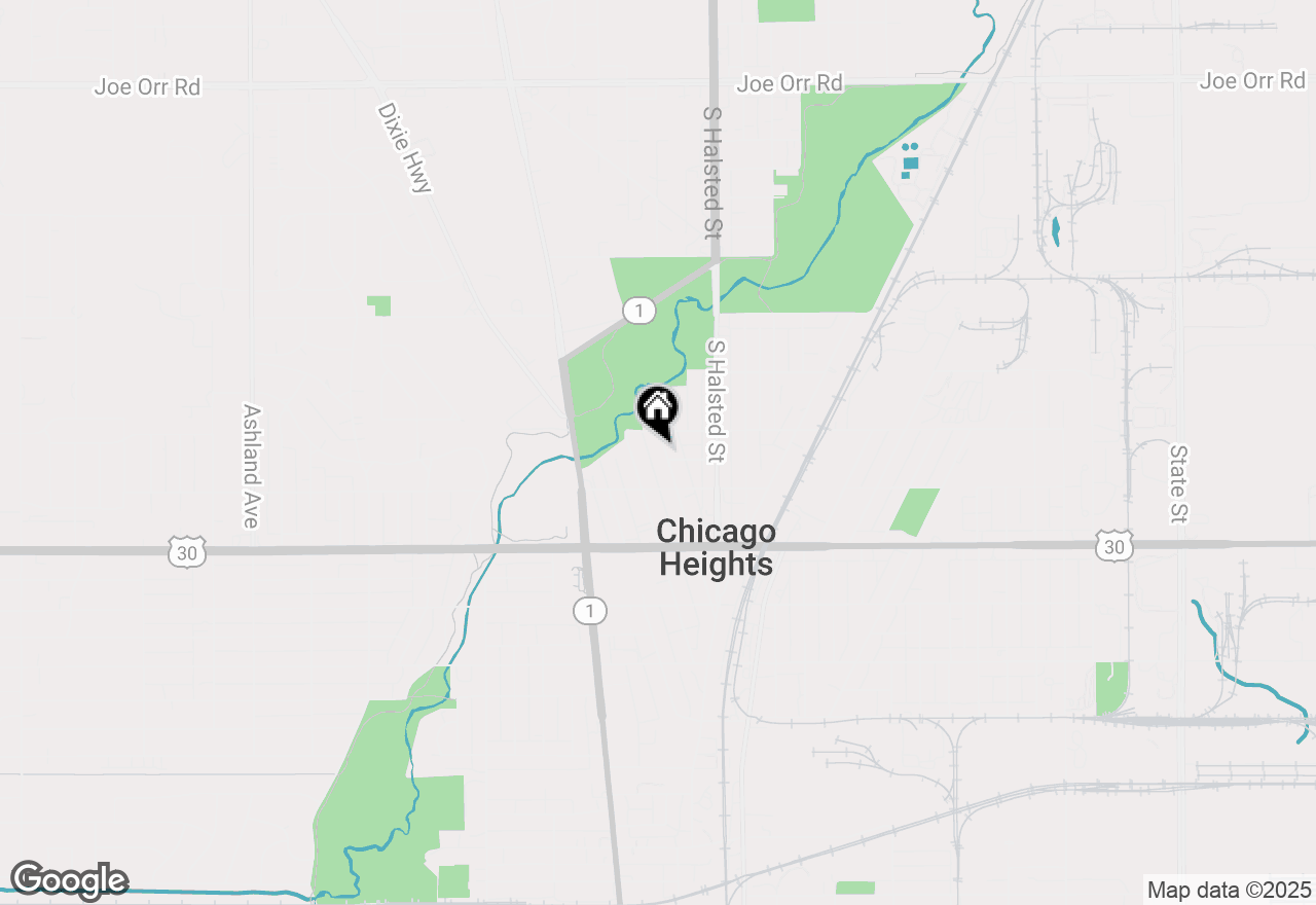 Map of 1216 Park Avenue #1, Chicago Heights, IL 60411