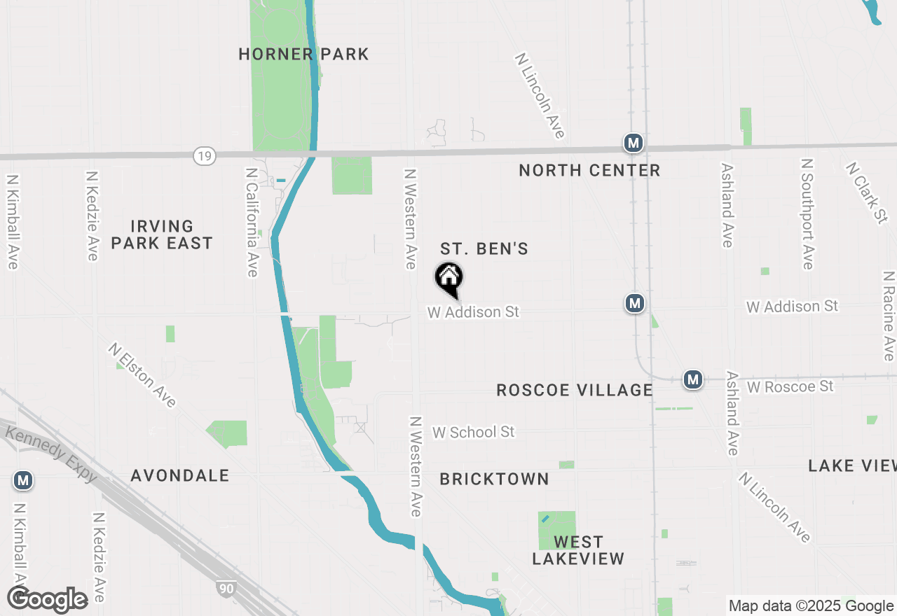 Map of 2302 W Addison Street, Chicago, IL 60618