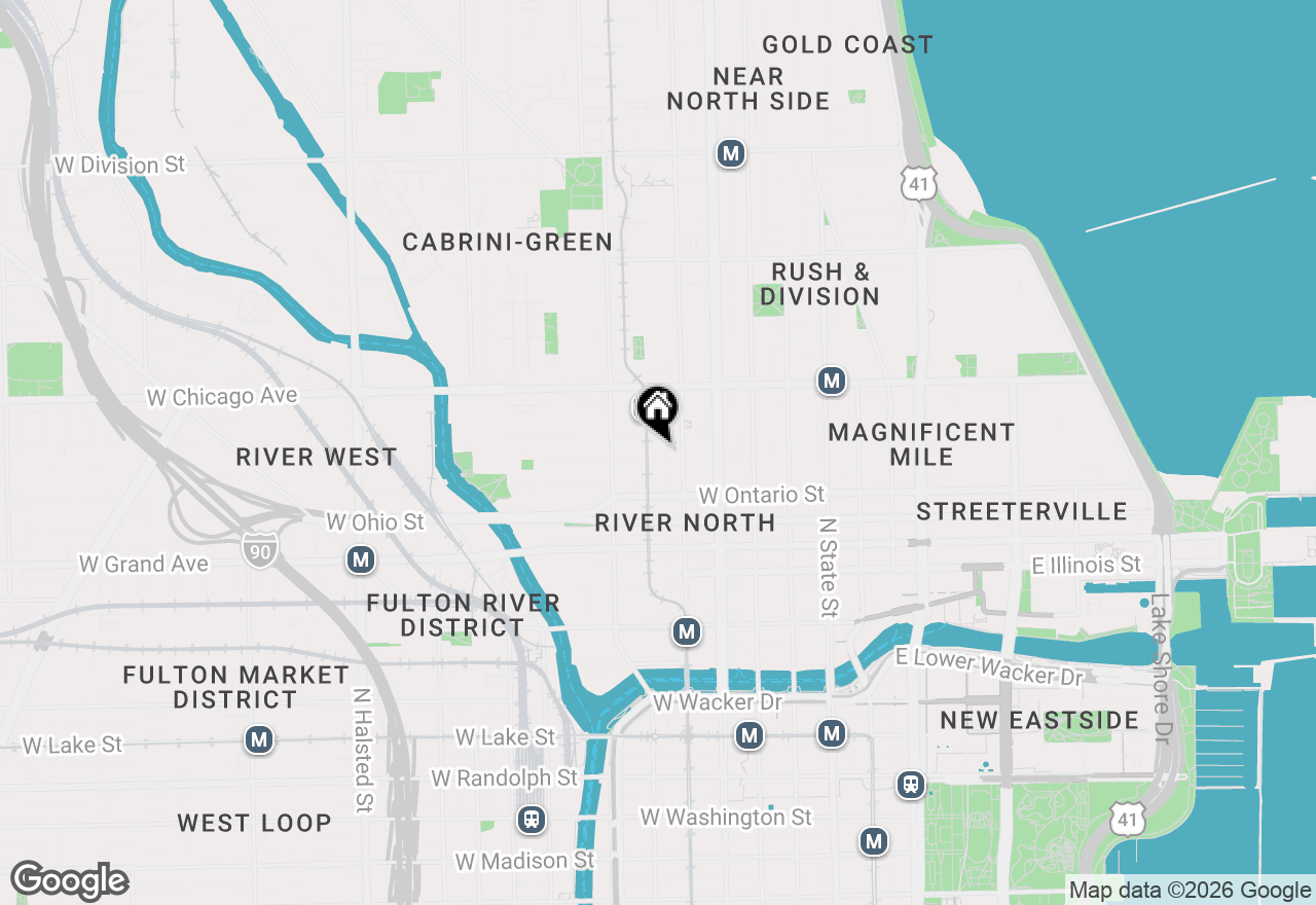 Map of 225 W Huron Street #403, Chicago, IL 60654