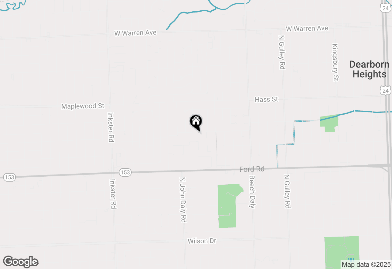 Map of 26439 Midway Street, Dearborn Heights, MI 48127