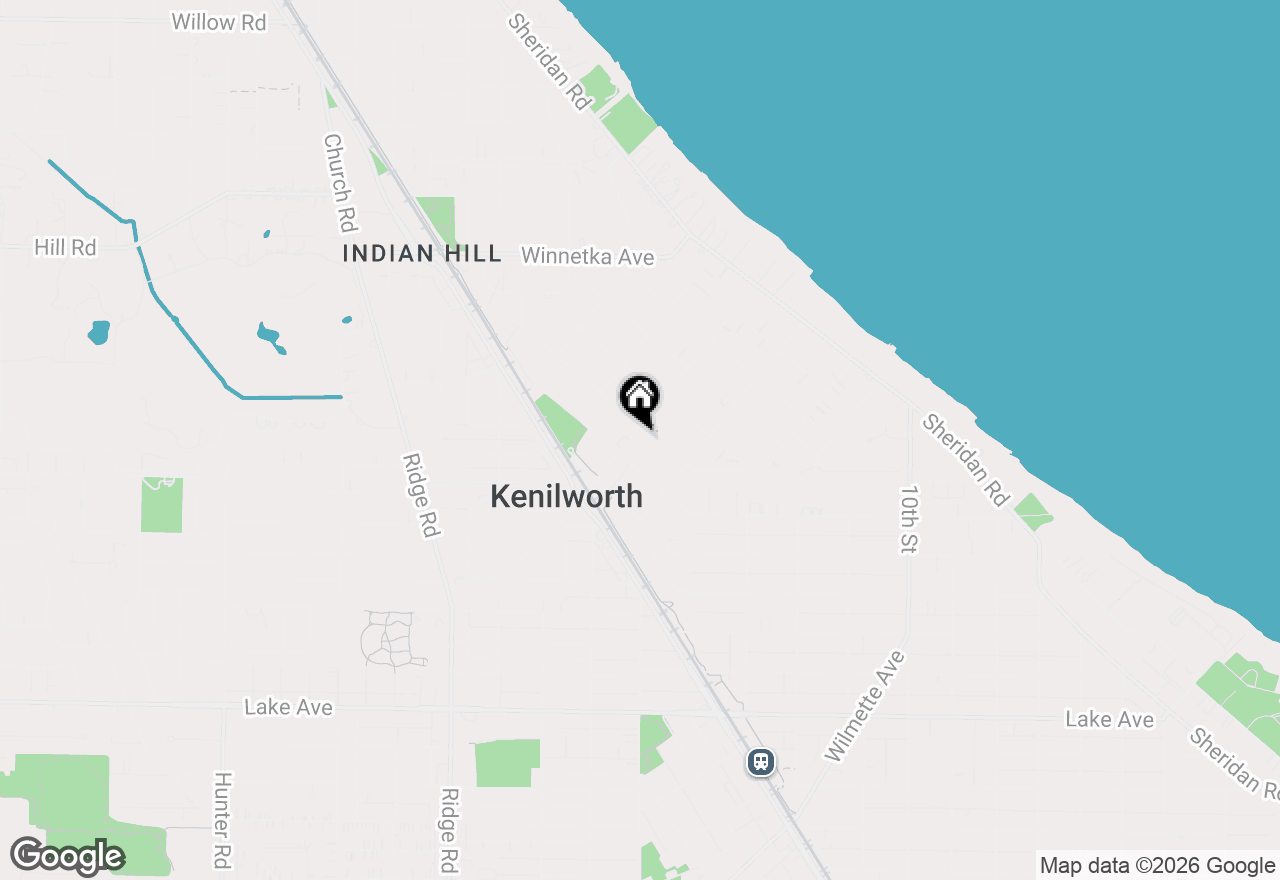 Map of 338 Kenilworth Avenue, Kenilworth, IL 60043