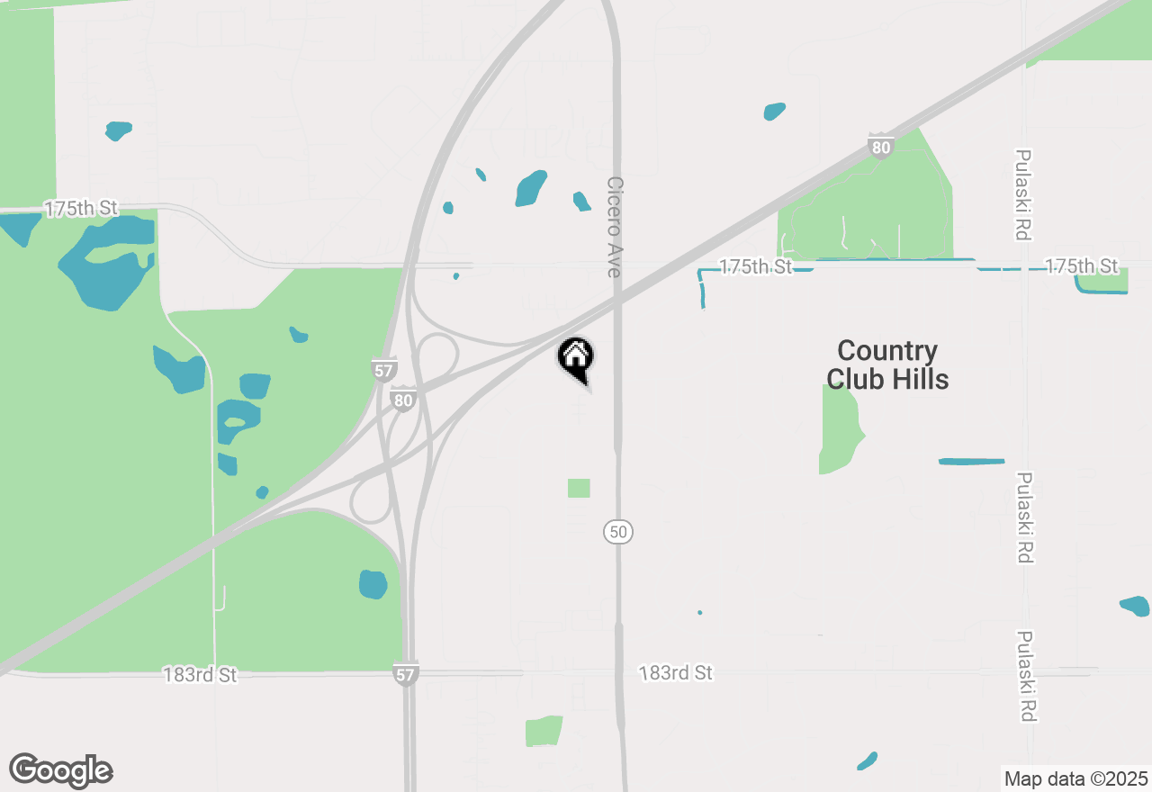 Map of 17892 Park View Drive, Country Club Hills, IL 60478