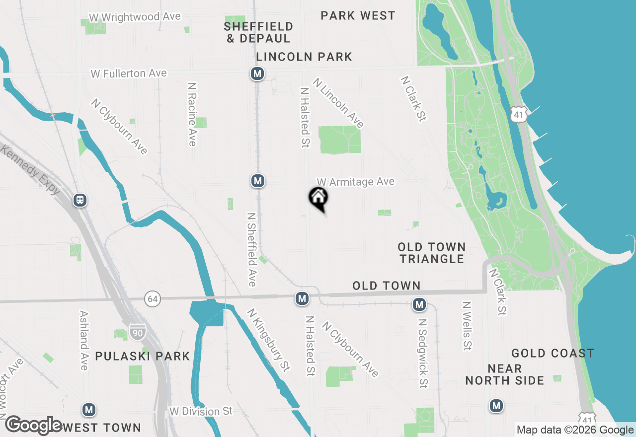 Map of 1870 N Burling Street, Chicago, IL 60614